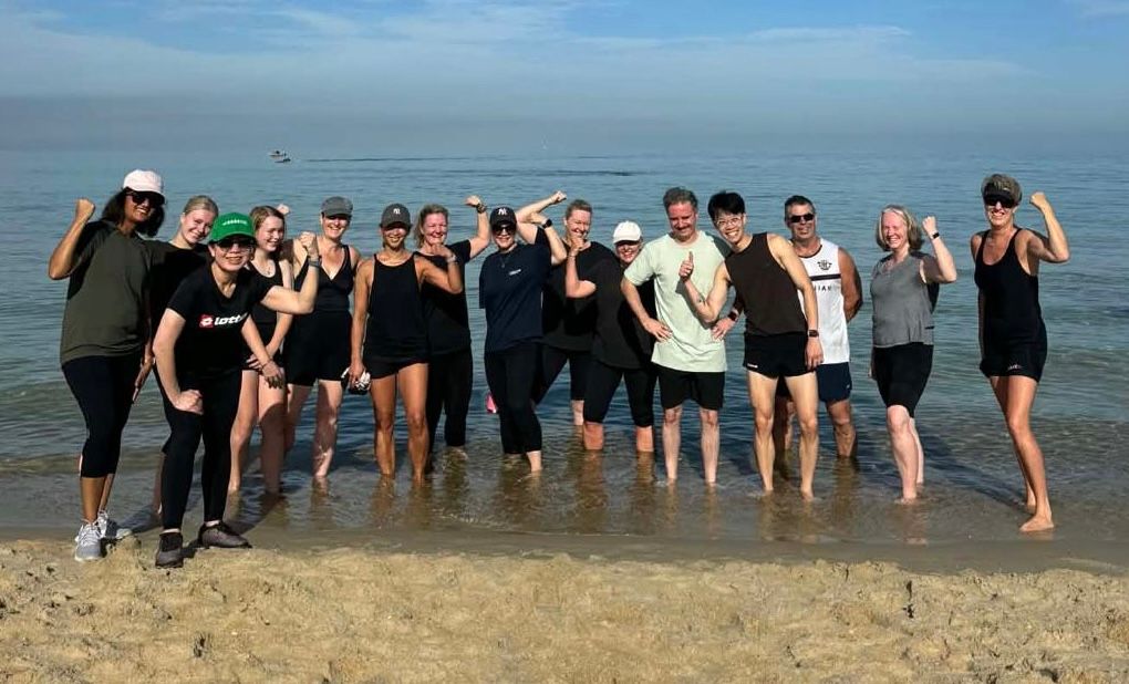 group at the beach