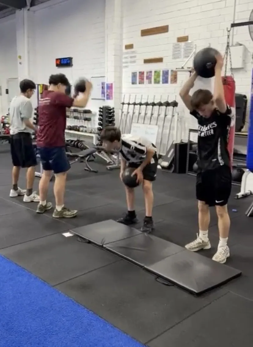 kids exercising