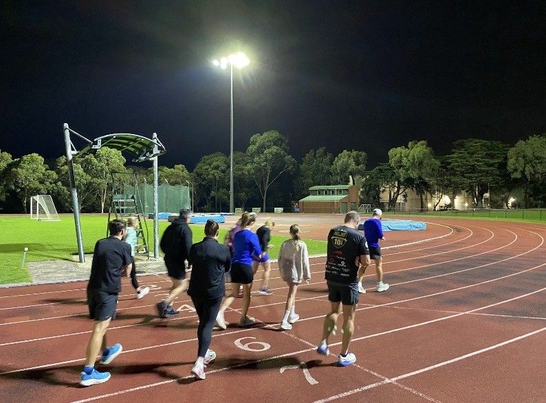 run group at running track