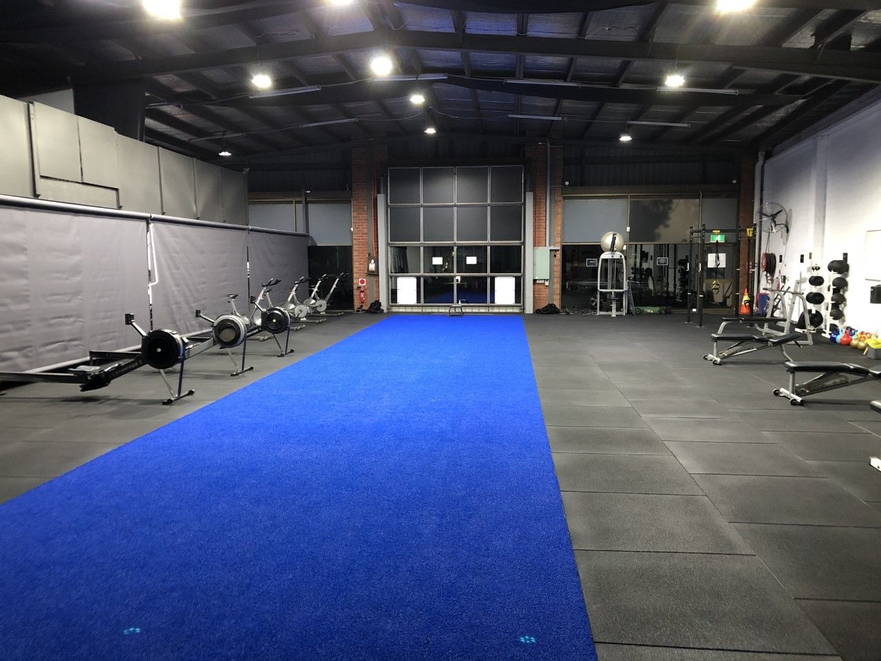 empty gym showing plenty of room